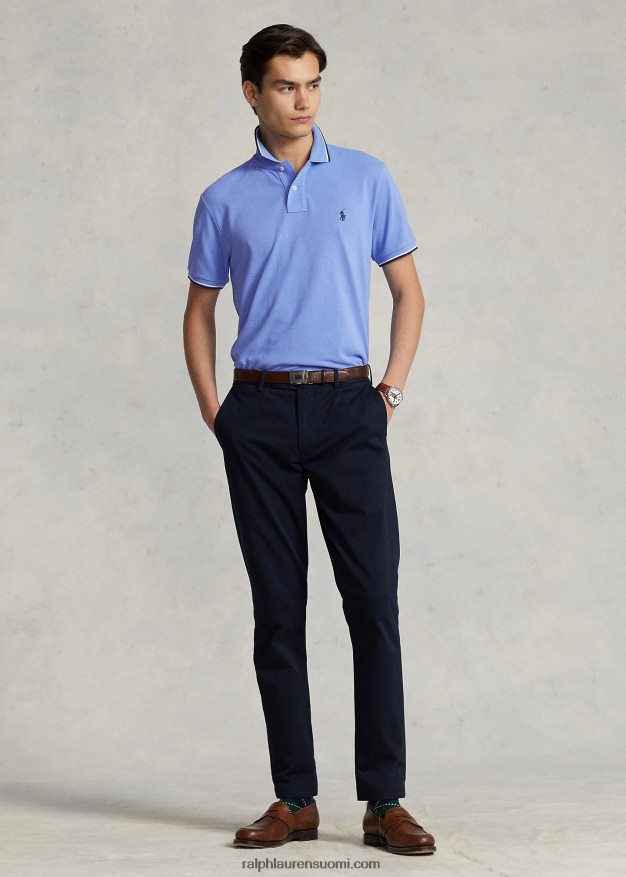Ralph Lauren miehet klassinen istuvuus mesh-poolopaita 0Z24ZR584 satamasaaren sininen