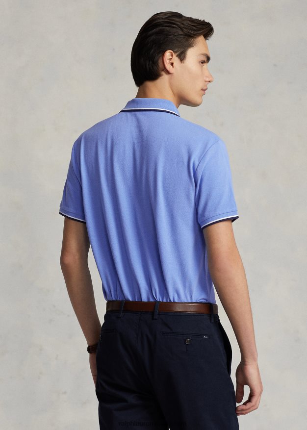Ralph Lauren miehet klassinen istuvuus mesh-poolopaita 0Z24ZR584 satamasaaren sininen