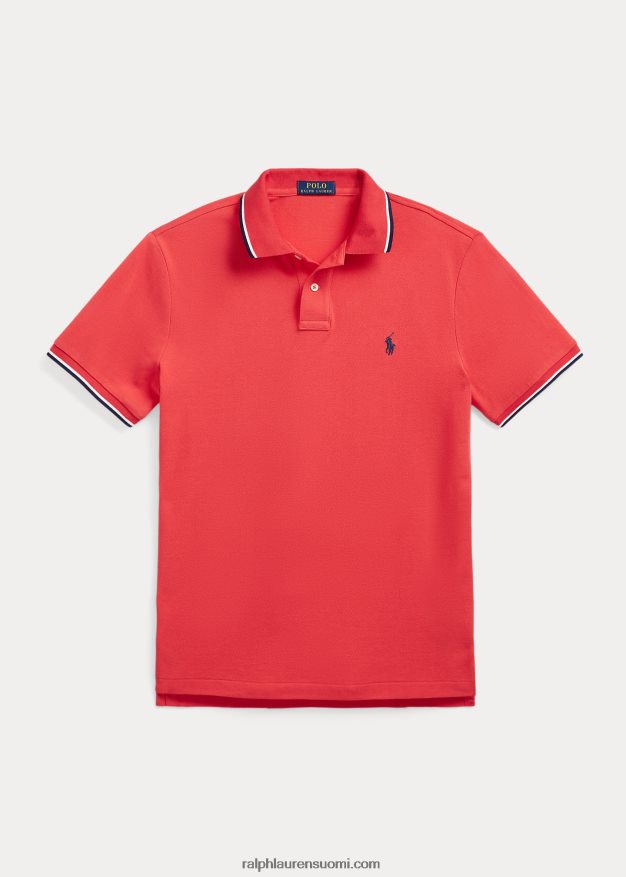 Ralph Lauren miehet klassinen istuvuus mesh-poolopaita 0Z24ZR585 punainen riutta