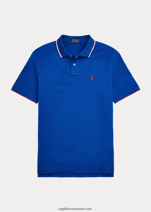 Ralph Lauren miehet klassinen istuvuus mesh-poolopaita 0Z24ZR587 Tyynenmeren kuninkaallinen