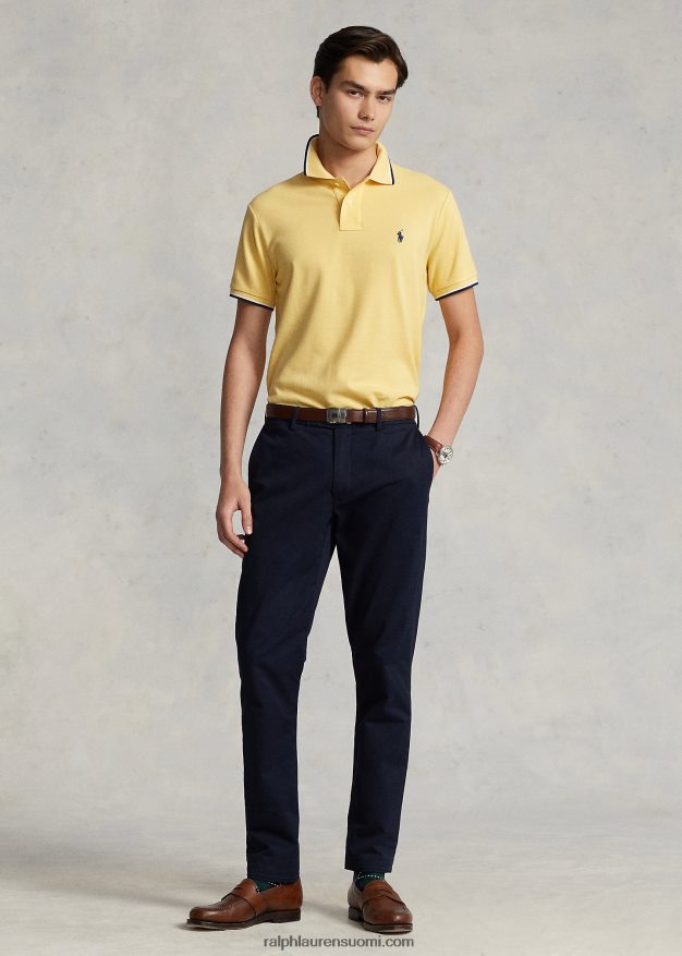 Ralph Lauren miehet klassinen istuvuus mesh-poolopaita 0Z24ZR588 maissin keltainen