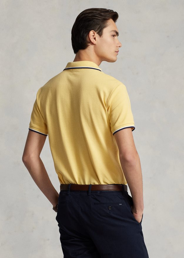 Ralph Lauren miehet klassinen istuvuus mesh-poolopaita 0Z24ZR588 maissin keltainen