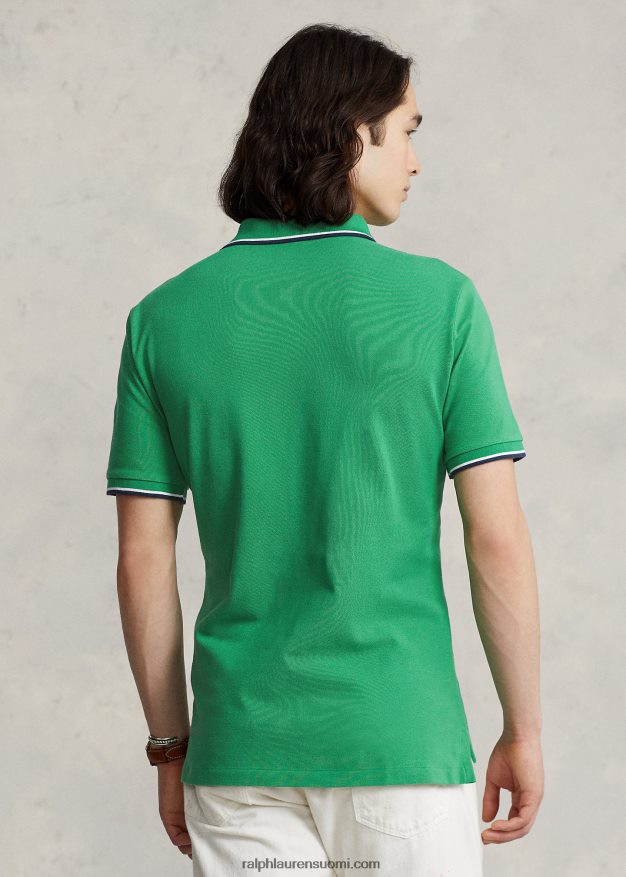 Ralph Lauren miehet klassinen istuvuus mesh-poolopaita 0Z24ZR589 optinen vihreä