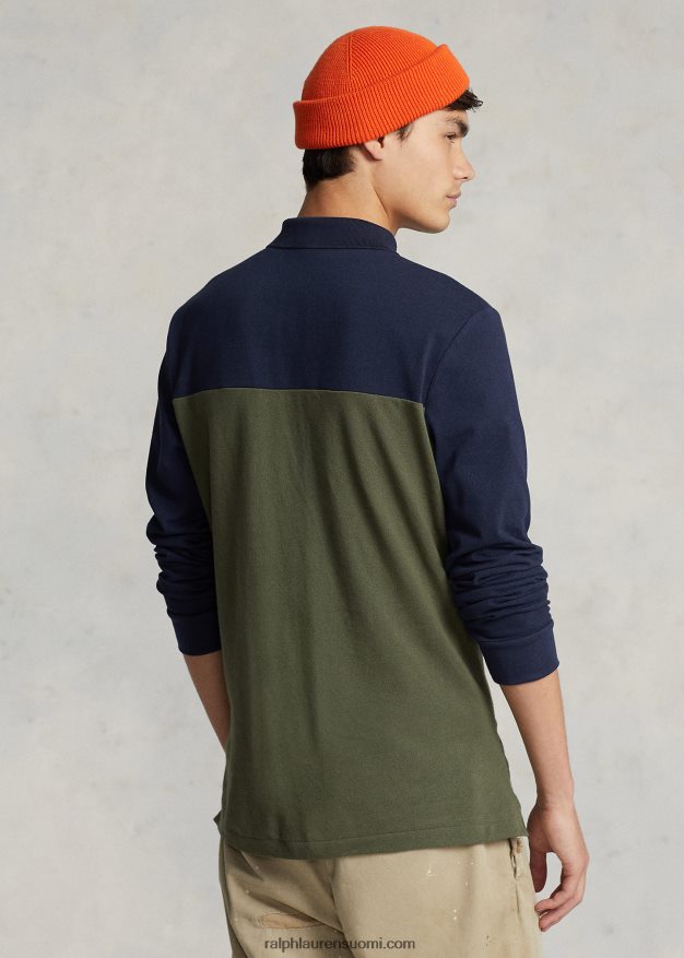 Ralph Lauren miehet klassinen istuvuus mesh utility poolopaita 0Z24ZR8463 Cruise Navy Multi