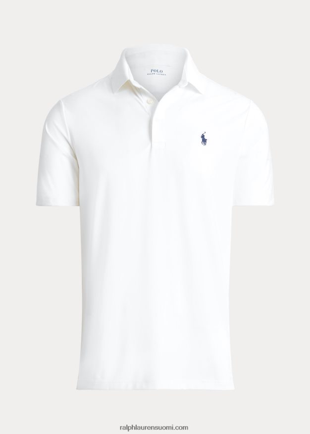 Ralph Lauren miehet klassinen istuvuus, suorituskykyinen poolopaita 0Z24ZR356 keraaminen valkoinen
