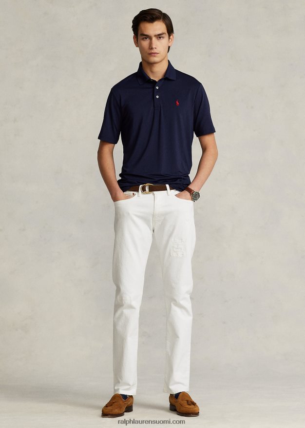 Ralph Lauren miehet klassinen istuvuus, suorituskykyinen poolopaita 0Z24ZR359 hienostunut laivasto