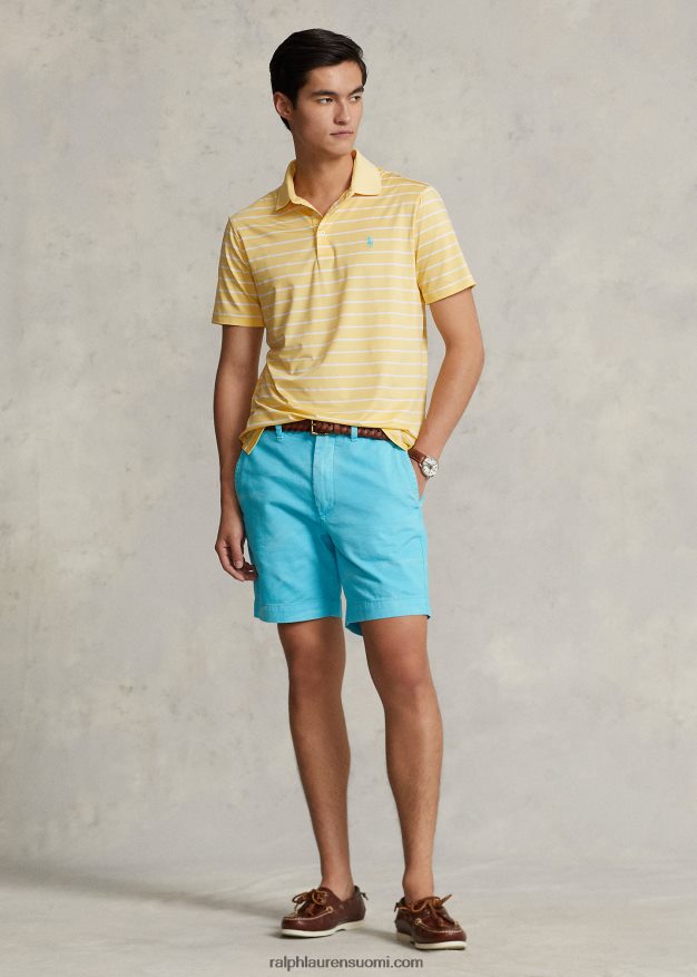 Ralph Lauren miehet klassinen istuvuus, suorituskykyinen poolopaita 0Z24ZR684 maissi keltainen/valkoinen