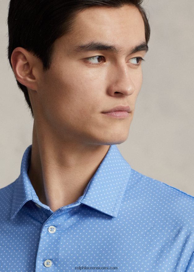 Ralph Lauren miehet klassinen istuvuus, suorituskykyinen poolopaita 0Z24ZR805 satamasaaren sininen