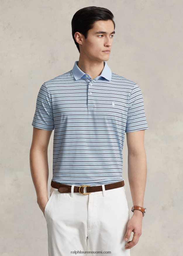 Ralph Lauren miehet klassinen istuvuus, suorituskykyinen poolopaita 0Z24ZR932 toimisto sininen multi