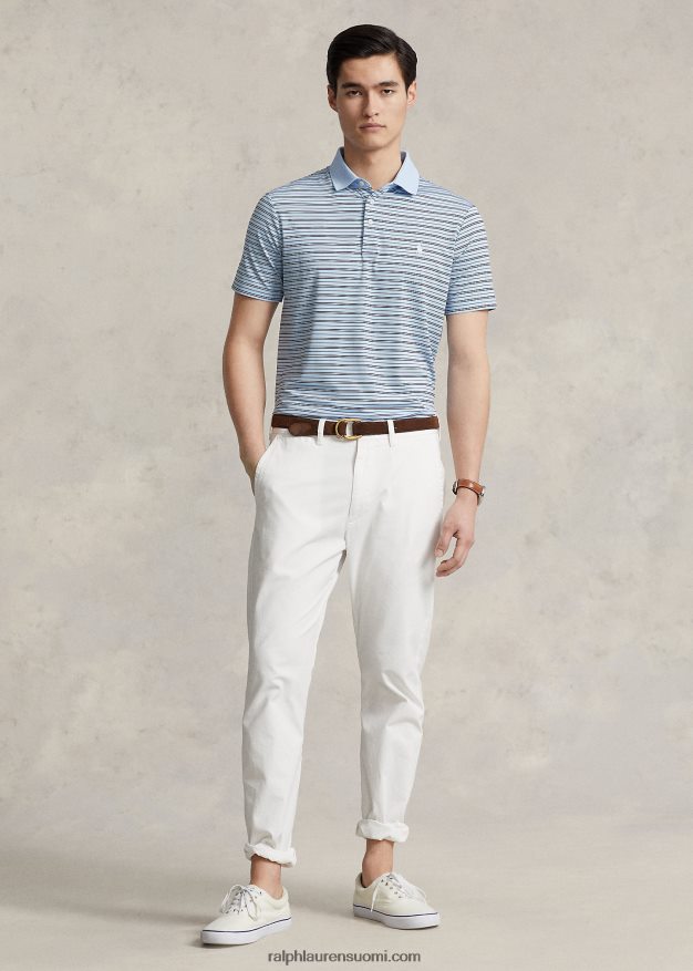 Ralph Lauren miehet klassinen istuvuus, suorituskykyinen poolopaita 0Z24ZR932 toimisto sininen multi