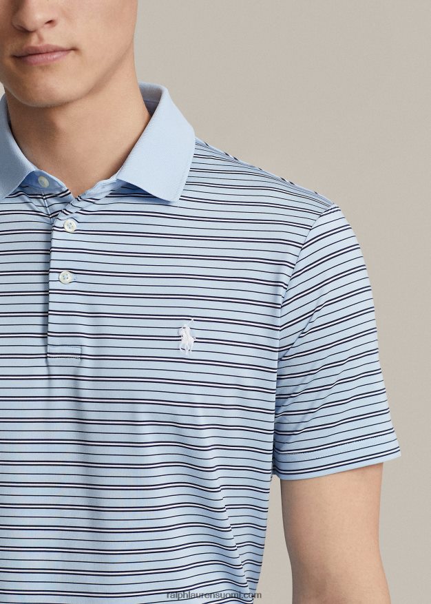 Ralph Lauren miehet klassinen istuvuus, suorituskykyinen poolopaita 0Z24ZR932 toimisto sininen multi