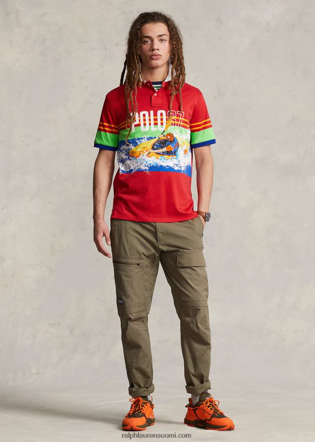 Ralph Lauren miehet klassinen malli, pehmeä puuvillainen poolopaita 0Z24ZR778 67 printti