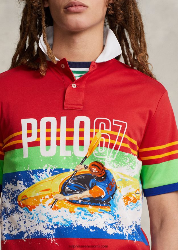 Ralph Lauren miehet klassinen malli, pehmeä puuvillainen poolopaita 0Z24ZR778 67 printti