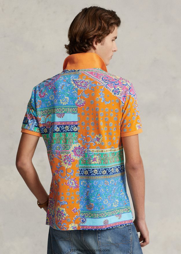 Ralph Lauren miehet klassinen malli printti mesh poolopaita 0Z24ZR352 provencelainen medaljonki