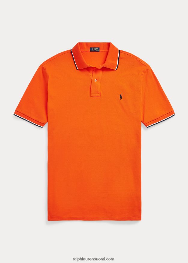 Ralph Lauren miehet mesh pikeepaita 0Z24ZR1354 purjehtiva oranssi