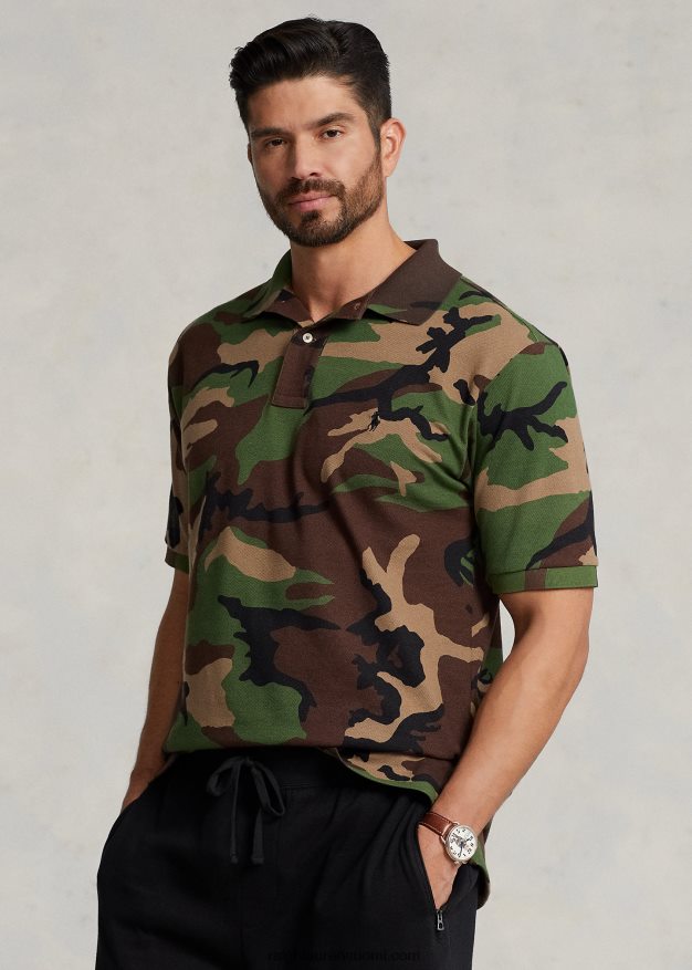 Ralph Lauren miehet mesh pikeepaita 0Z24ZR1604 ylimääräinen camo