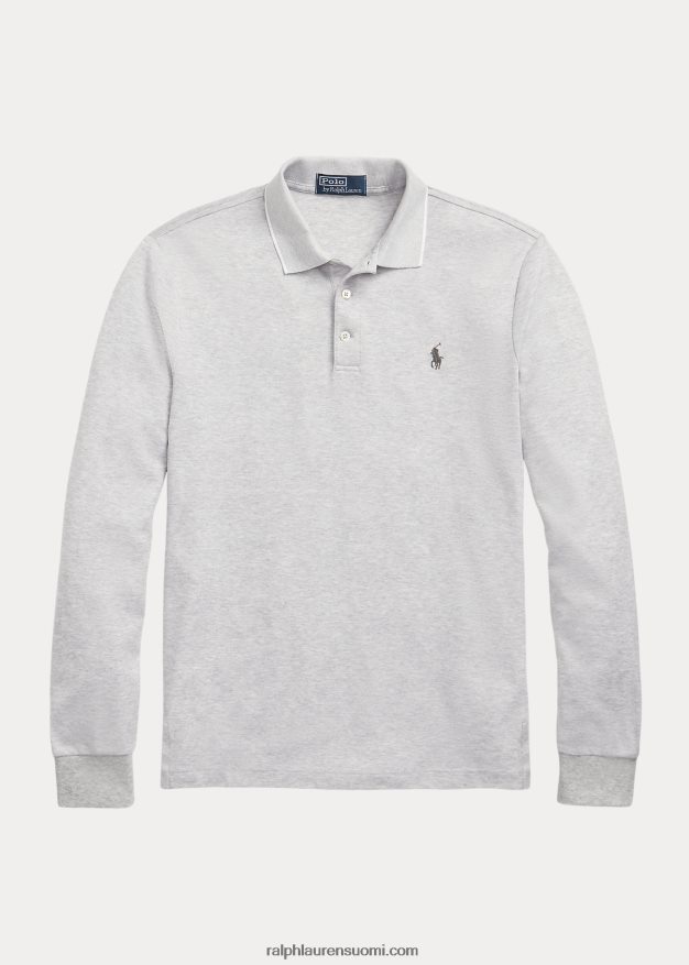 Ralph Lauren miehet mukautettu slim fit linnunsilmä poolopaita 0Z24ZR938 ja kanervan päällä