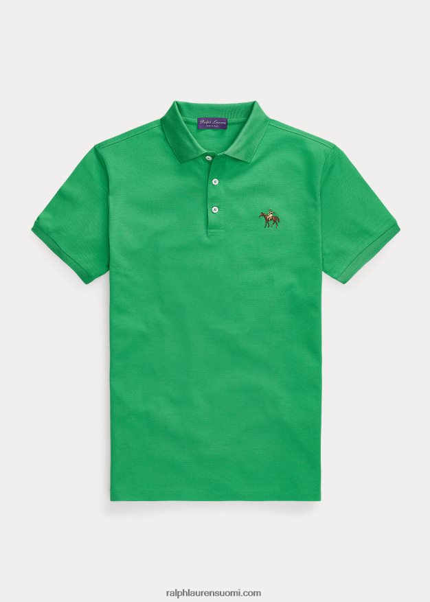 Ralph Lauren miehet mukautettu slim fit pikee poolopaita 0Z24ZR56 merenkulun vihreä