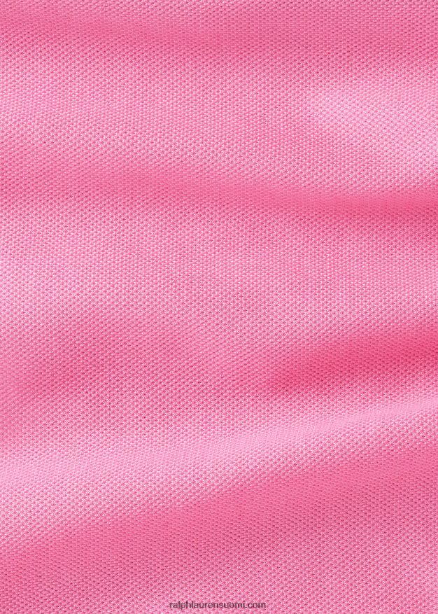 Ralph Lauren miehet mukautettu slim fit pikee poolopaita 0Z24ZR64 klassinen kirkkaan pinkki