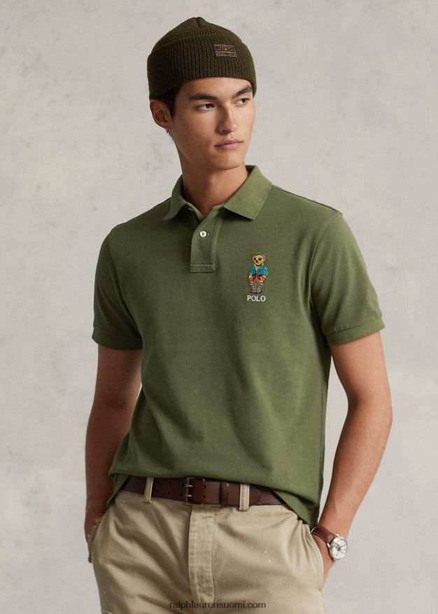 Ralph Lauren miehet mukautettu slim fit poolo bear poolopaita 0Z24ZR8660