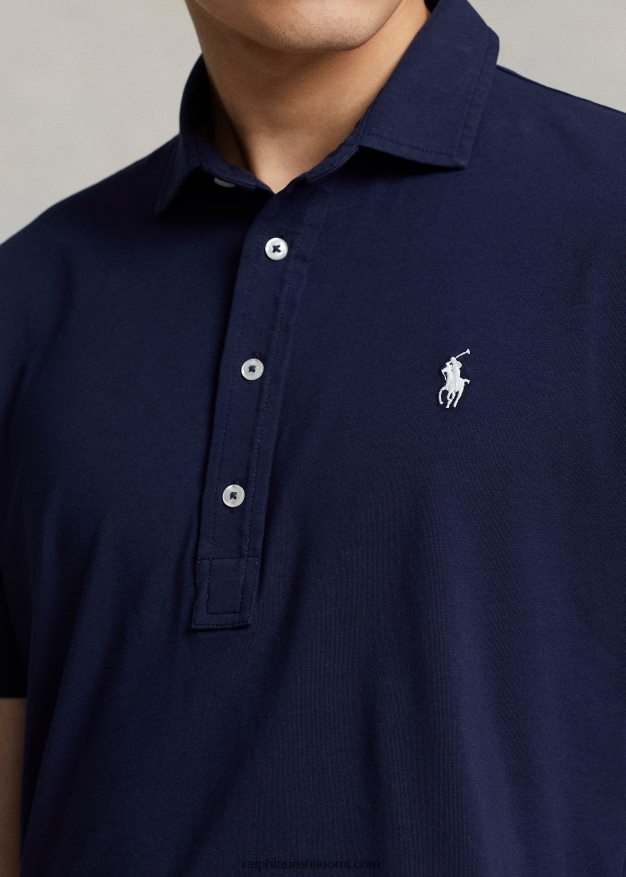 Ralph Lauren miehet mukautettu slim fit suorituskykyinen poolopaita 0Z24ZR1116 hienostunut laivasto