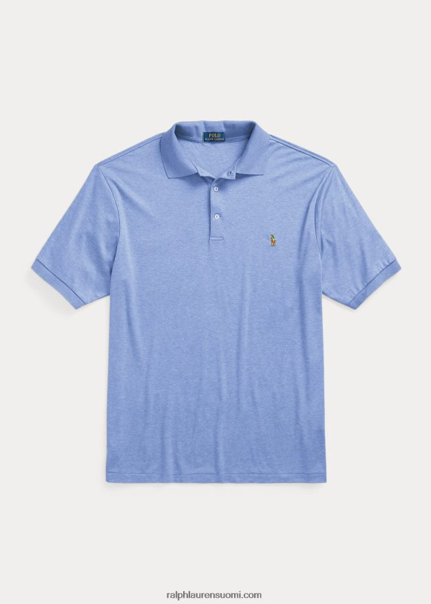 Ralph Lauren miehet pehmeä puuvillainen poolopaita 0Z24ZR1535 pehmeä kuninkaallinen kanerva