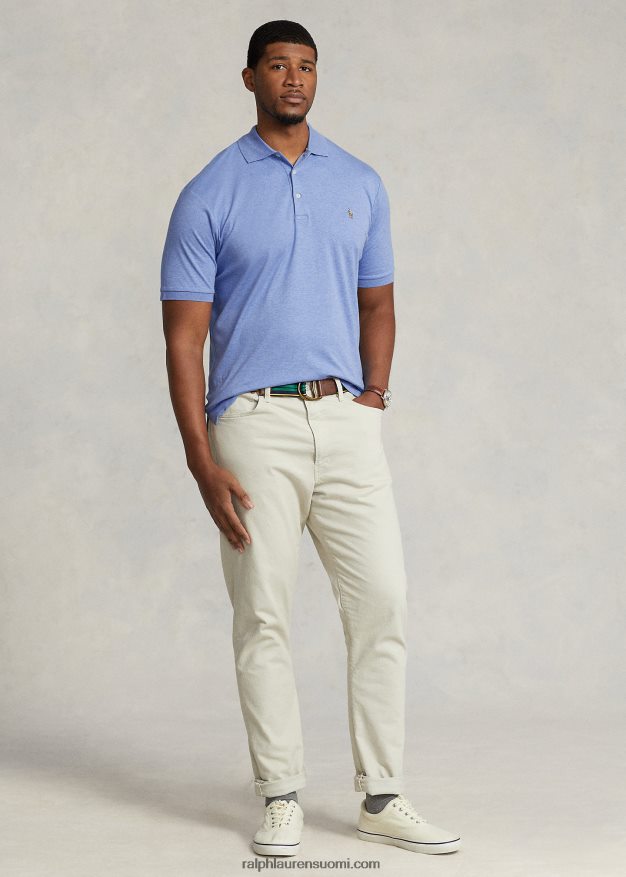 Ralph Lauren miehet pehmeä puuvillainen poolopaita 0Z24ZR1535 pehmeä kuninkaallinen kanerva