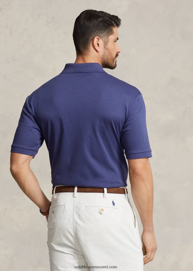 Ralph Lauren miehet pehmeä puuvillainen poolopaita 0Z24ZR1537 venevaja laivasto
