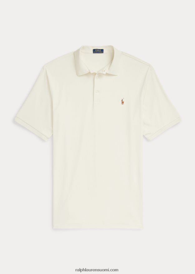 Ralph Lauren miehet pehmeä puuvillainen poolopaita 0Z24ZR1539 ohje kerma