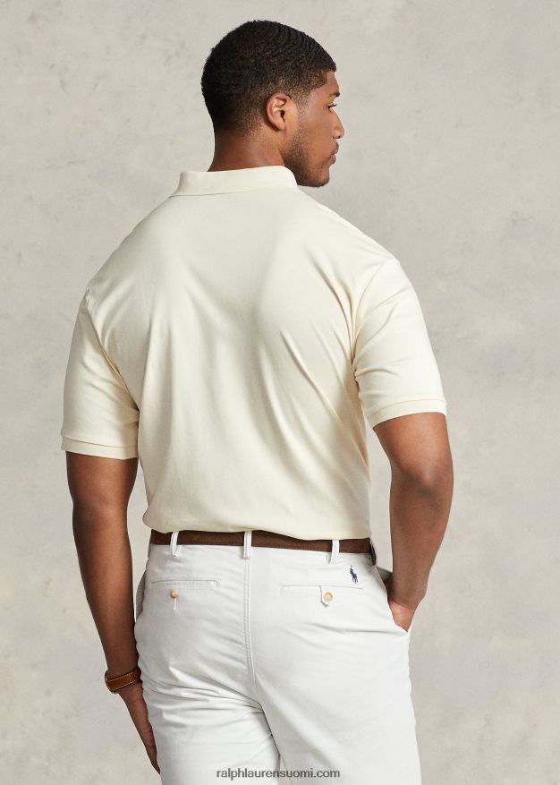 Ralph Lauren miehet pehmeä puuvillainen poolopaita 0Z24ZR1539 ohje kerma