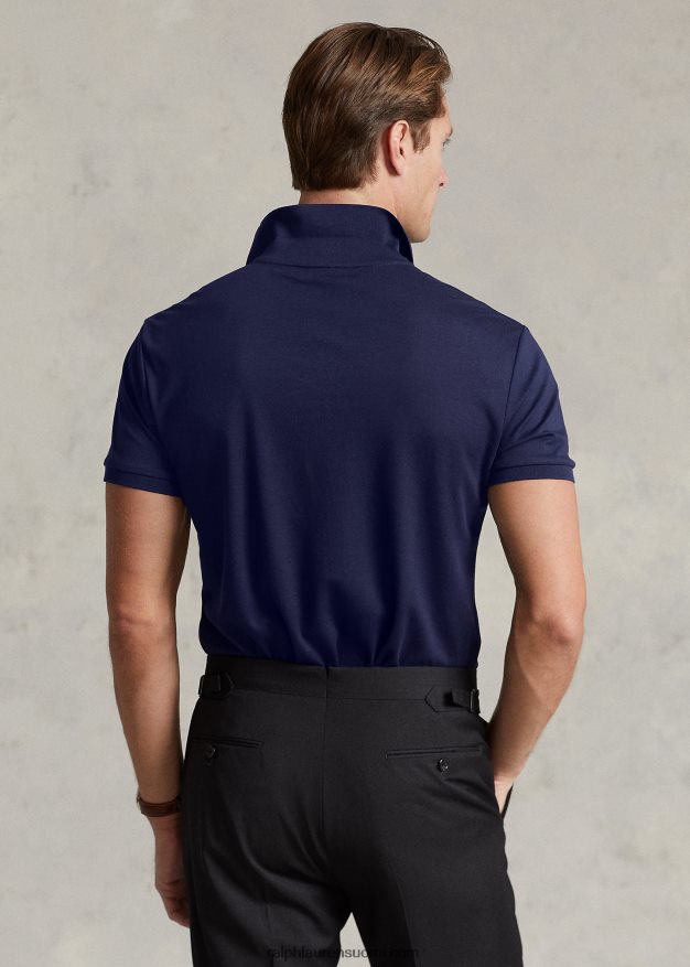 Ralph Lauren miehet pehmeä puuvillainen poolopaita - sopii kaikkiin 0Z24ZR188 hienostunut laivasto