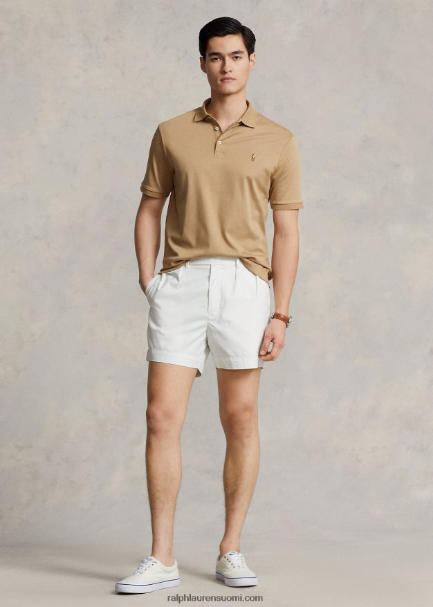 Ralph Lauren miehet pehmeä puuvillainen poolopaita - sopii kaikkiin 0Z24ZR190 kahvilanrusketus