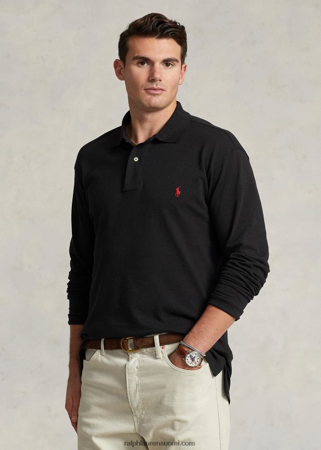 Ralph Lauren miehet pitkähihainen verkkopaita 0Z24ZR1872 musta