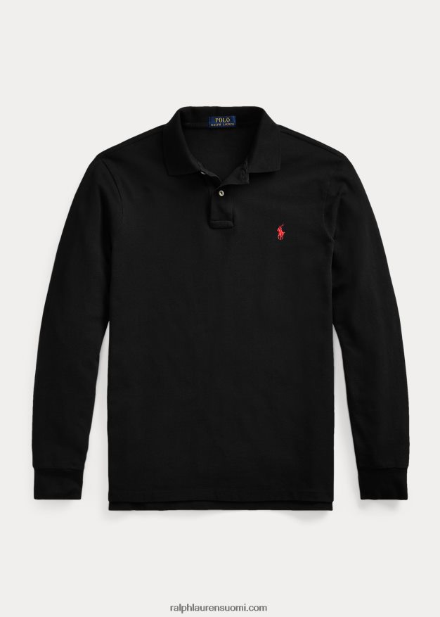 Ralph Lauren miehet pitkähihainen verkkopaita 0Z24ZR1872 musta
