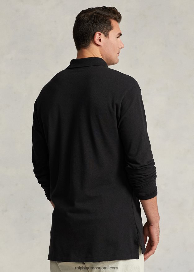 Ralph Lauren miehet pitkähihainen verkkopaita 0Z24ZR1872 musta