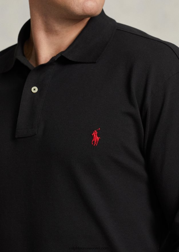Ralph Lauren miehet pitkähihainen verkkopaita 0Z24ZR1872 musta