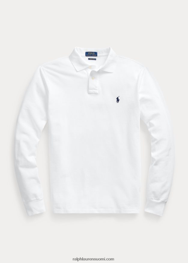 Ralph Lauren miehet pitkähihainen verkkopaita 0Z24ZR1873 valkoinen