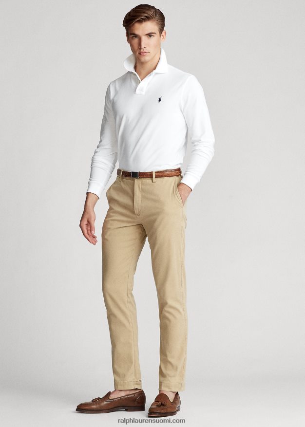 Ralph Lauren miehet pitkähihainen verkkopaita 0Z24ZR1873 valkoinen