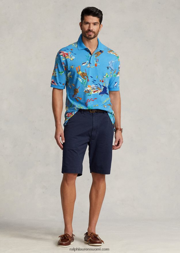 Ralph Lauren miehet poolo bear mesh poolopaita 0Z24ZR1350 sininen