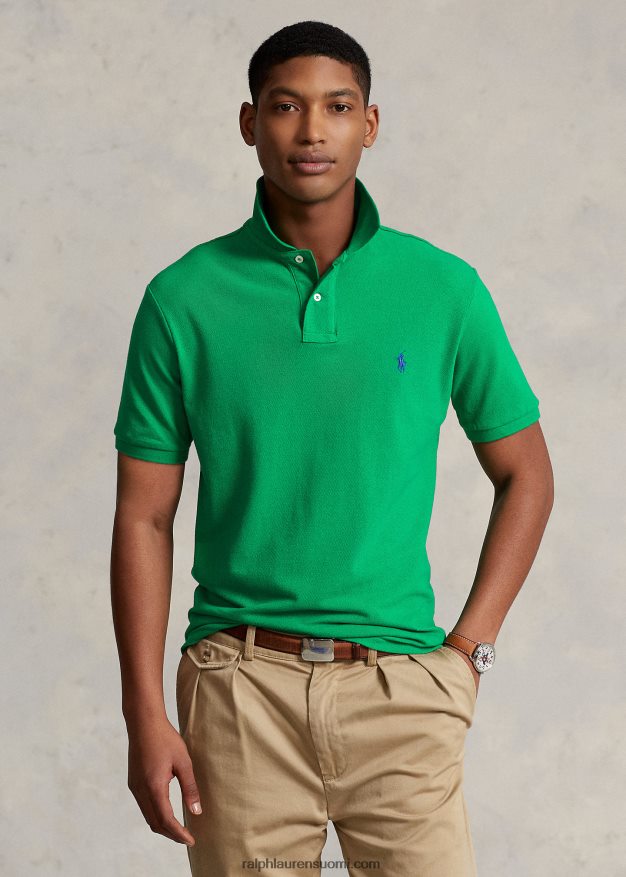 Ralph Lauren miehet slim fit mesh mukava poolopaita 0Z24ZR23 biljardi / kuninkaallinen sininen