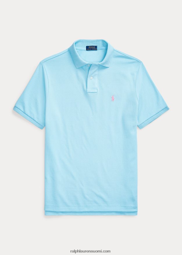 Ralph Lauren miehet slim fit mesh muodikas poolopaita 0Z24ZR17 turkoosi nova