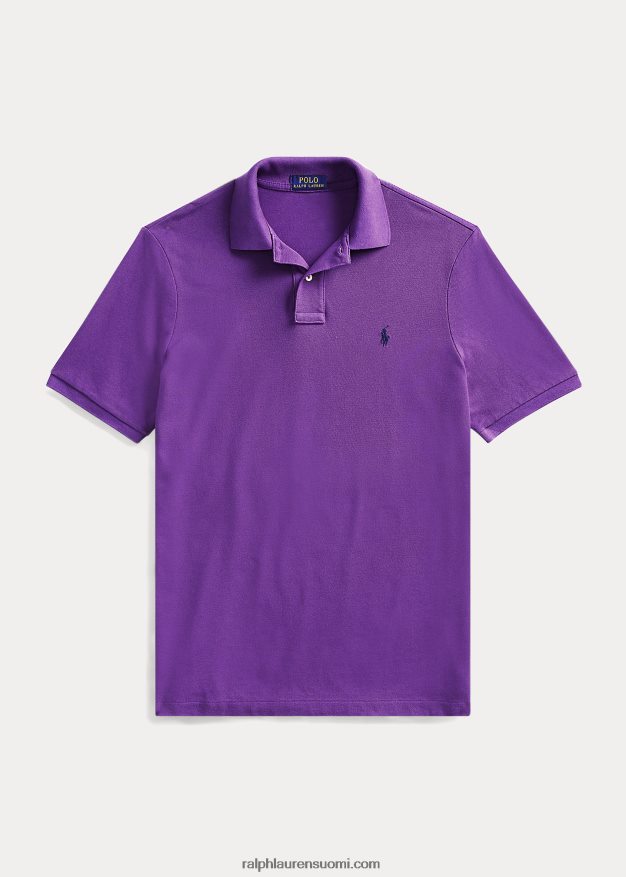 Ralph Lauren miehet slim fit mesh poolopaita 0Z24ZR37 paloma violetti/laivasto