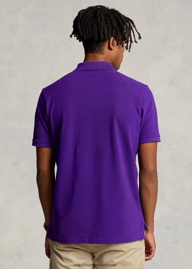Ralph Lauren miehet slim fit mesh poolopaita 0Z24ZR38 chalet violetti/vihreä