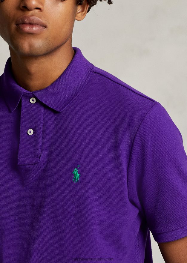 Ralph Lauren miehet slim fit mesh poolopaita 0Z24ZR38 chalet violetti/vihreä