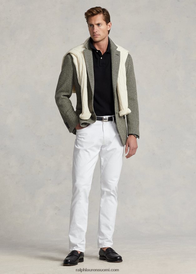 Ralph Lauren miehet slim fit mesh poolopaita 0Z24ZR4 musta punainen