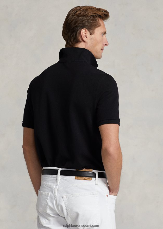 Ralph Lauren miehet slim fit mesh poolopaita 0Z24ZR4 musta punainen