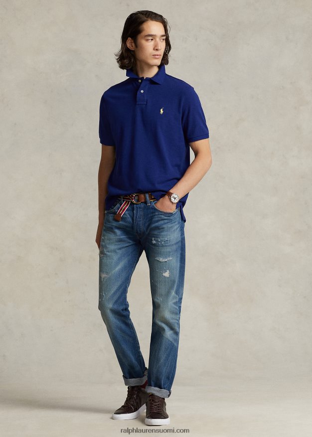 Ralph Lauren miehet slim fit mesh poolopaita 0Z24ZR6 syksy kuninkaallinen/keltainen