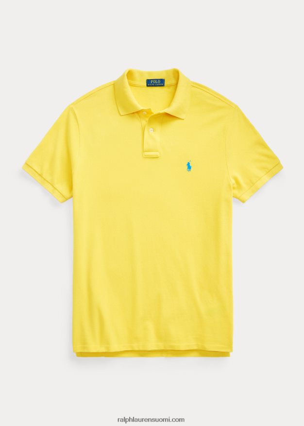 Ralph Lauren miehet slim fit mesh poolopaita 0Z24ZR8361 keltaevä/kirkkaan sininen