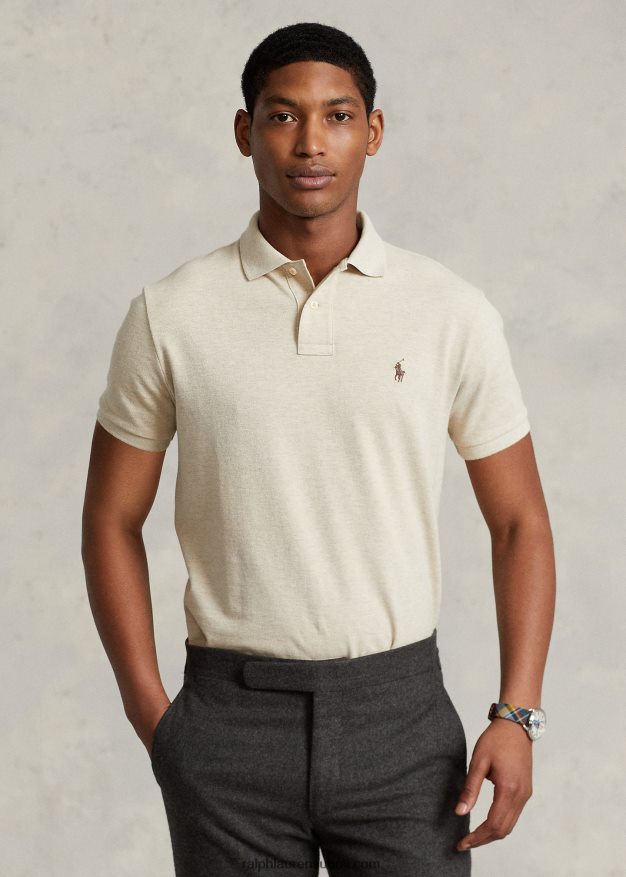 Ralph Lauren miehet slim fit mesh poolopaita 0Z24ZR8363 retkikunnan dyyni kanerva
