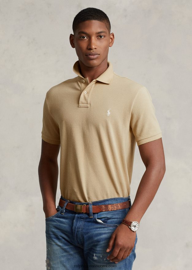 Ralph Lauren miehet slim fit mesh poolopaita 0Z24ZR8364 rannikon beige